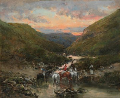 Ravin près de Biskra, 1890-1900 - Victor Huguet
