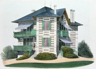 Une maison à Étretat, illustration de 