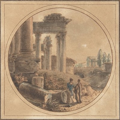 Vue fantastique du Forum Romain - Victor Jean Nicolle