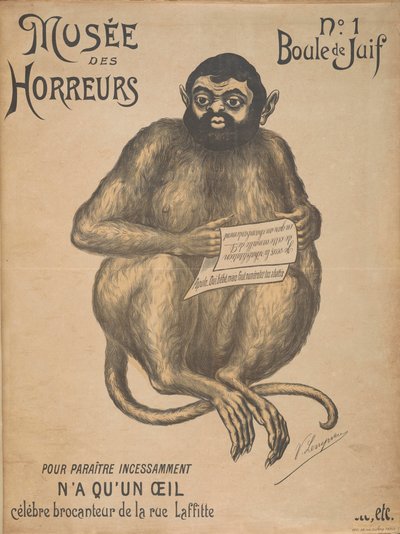 Musée des Horreurs Galerie des Horreurs : Joseph Reinach, 1899 - Victor Lenepveu