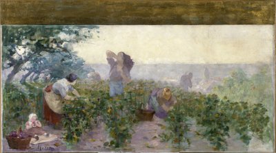 Esquisse pour la mairie de Bagnolet : La moisson - Victor Marec