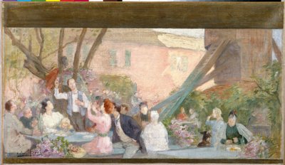 Esquisse pour la mairie de Bagnolet : Un toast - Victor Marec