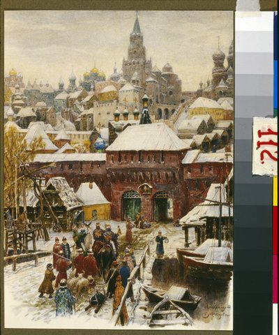 Moscou au 17e siècle - Victor Mikhailovich Vasnetsov