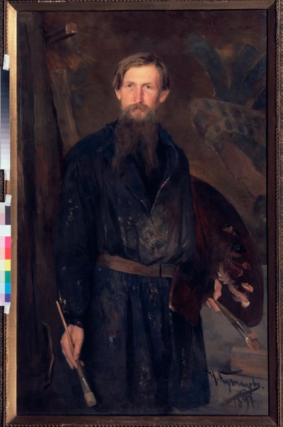 Portrait du peintre Viktor Vasnetsov - Victor Mikhailovich Vasnetsov