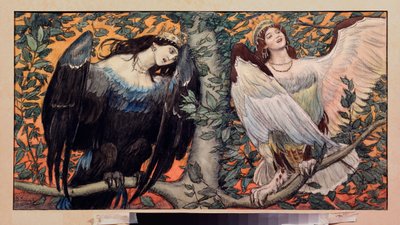 Sirin et Alkonost, une chanson de joie et de chagrin - Victor Mikhailovich Vasnetsov