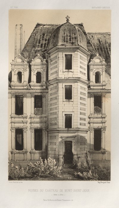 Ruines Du Château De Mont-Saint-Jean (Saône et Loire) - Victor Petit