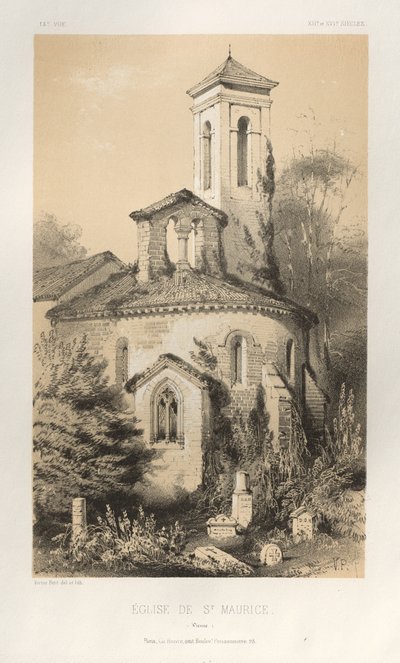...Pl.14, Église de Saint-Maurice Vienne, 1860 - Victor Petit