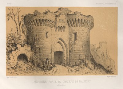 Pl.6, Ancienne Porte Du Château De Malmort Corrèze, 1860 - Victor Petit