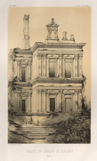 Restes du Château de Chaumot, Yonne - Victor Petit