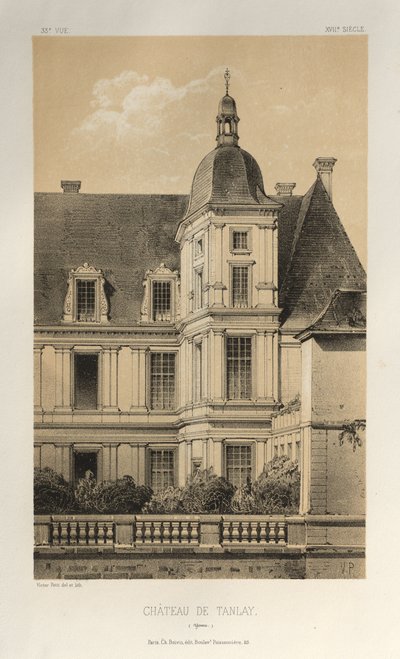 ...Pl. 33, Château de Tanlay Yonne, 1860 - Victor Petit