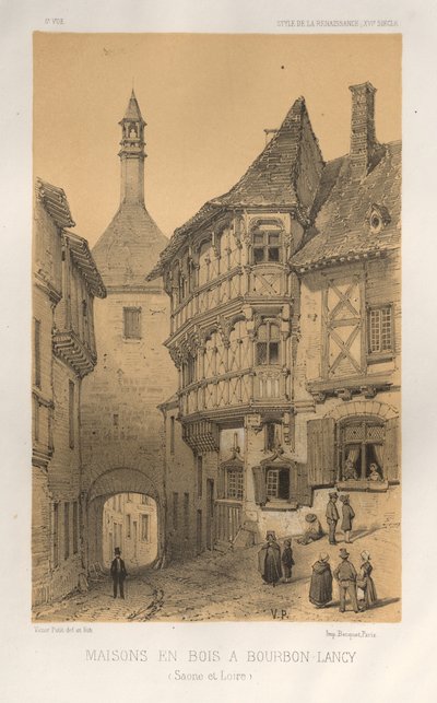 Pl. 5, Maison en Bois à Bourbon-Lancy Saône-et-Loire, 1860 - Victor Petit