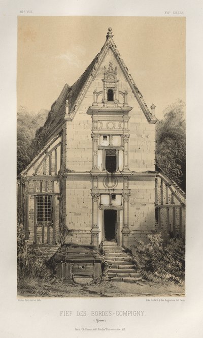 Pl. 81, Fief des Bordes-Compigny Yonne, 1860 - Victor Petit