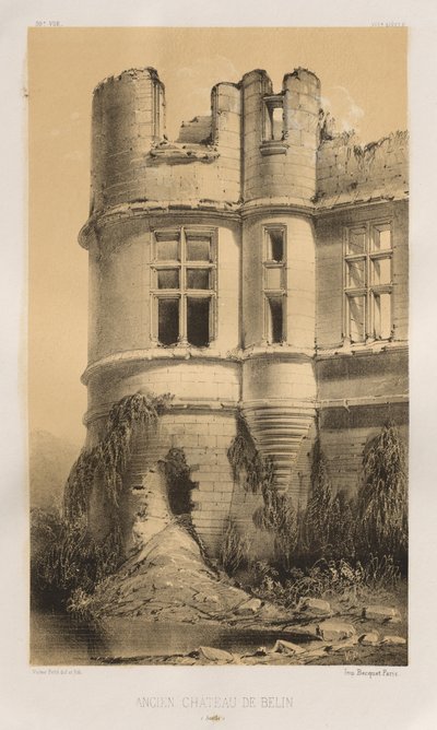 Ancien Château de Belin Sarthe - Victor Petit