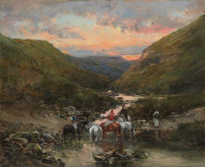 Ravin près de Biskra - Victor Pierre Huguet