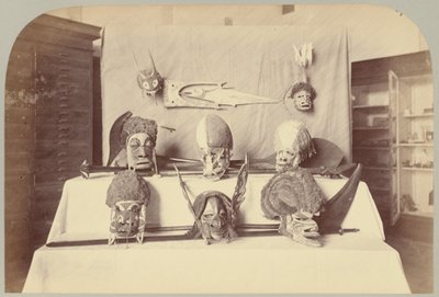Pl. XIV. Masques, etc.: Îles Salomon - Victor Prevost, Gaston L. Feuardent and Co., New York