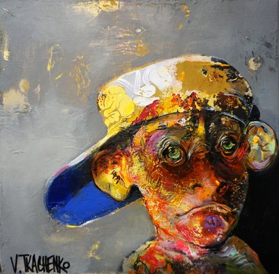 Singe coloré portant une casquette - Victor Tkachenko