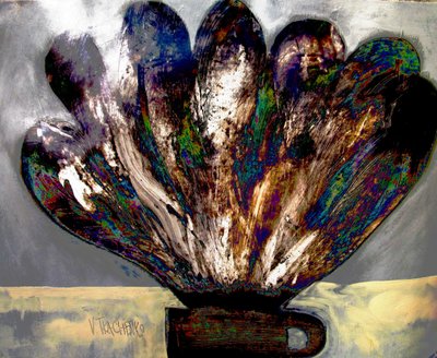 Fleur abstraite aux couleurs vives - Victor Tkachenko