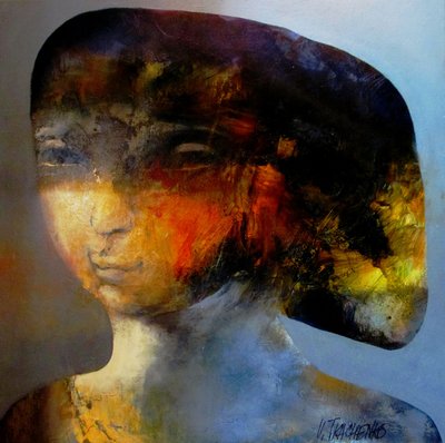 Portrait abstrait éclatant - Victor Tkachenko