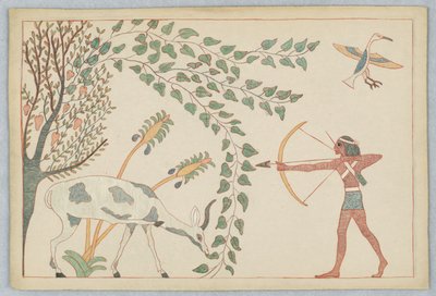 Le cerf et la vigne, illustration pour les fables d