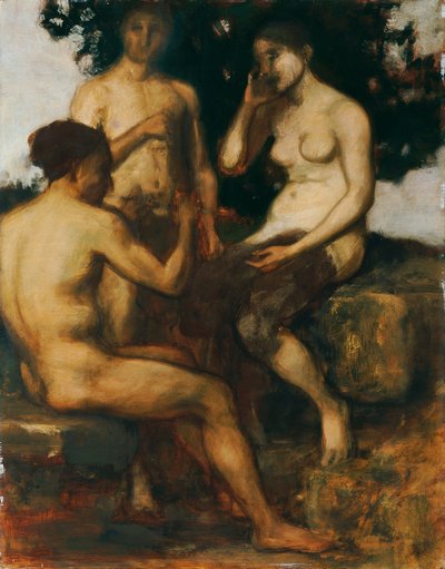 Composition figurative (Trois nus) - Victor zur Helle