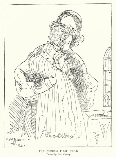 Premier enfant de la reine Victoria, dessiné par Sa Majesté - Victoria Queen