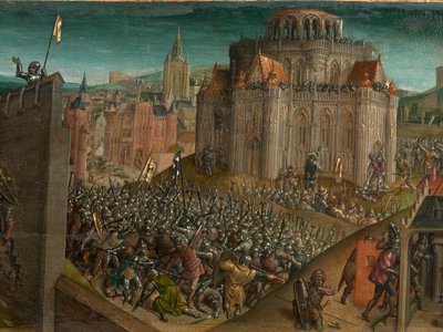 Conquête de Jérusalem par Titus (détail) - Vienna Master of Mary of Burgundy