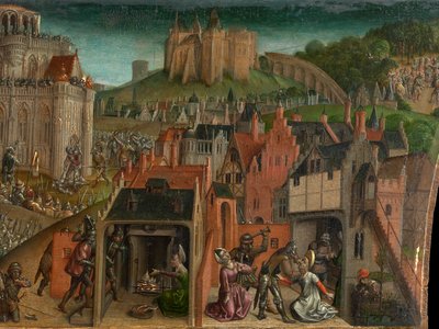 La conquête de Jérusalem par Titus (détail) - Vienna Master of Mary of Burgundy