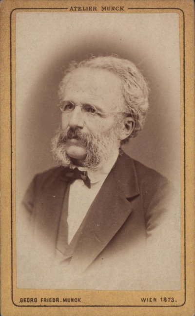 Portrait du compositeur August Wilhelm Ambros 1816-1876, 1773 - Vienna . Photo studio Georg Friedrich