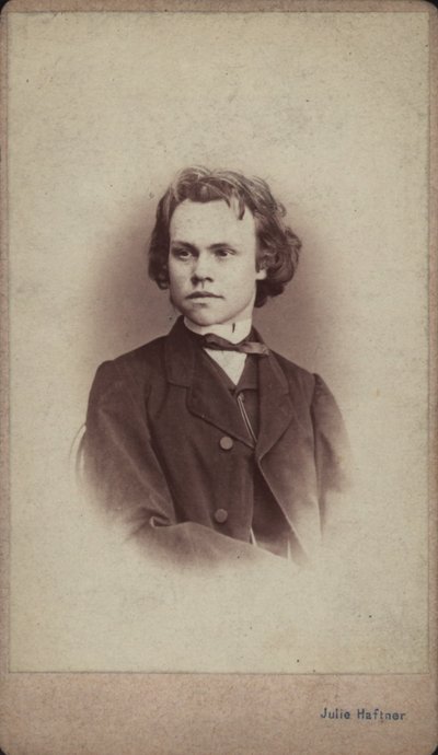 Portrait du compositeur Anton Rubinstein 1829-1894 - Vienna . Photo studio Julie Haftner