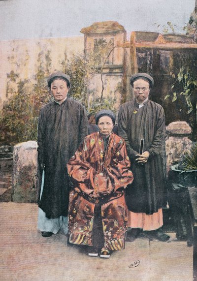 Famille de citoyens éminents à Faifo, fin du XIXe siècle - Vietnamese School
