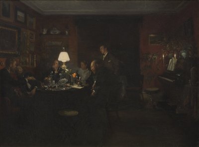Conversation du soir - Viggo Johansen