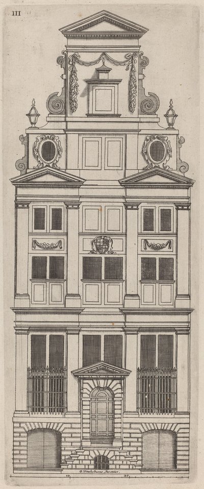 Élévation de façade hollandaise : pl. 3 - Vignola