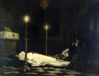 Le Deuil de László Hunyadi - Viktor Madarász