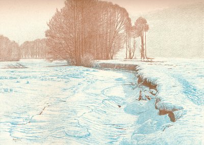 Hiver sur les rives du Garam, 1909 - Viktor Matirko