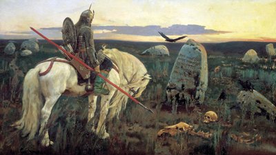 Un chevalier au carrefour, 1898 - Viktor Mikhaylovich Vasnetsov