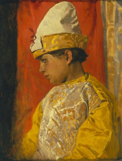 En costume de skomorokh, 1882 - Viktor Mikhaylovich Vasnetsov