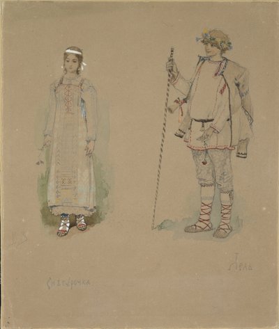 La Demoiselle des neiges et Lel. Conception de costume pour l