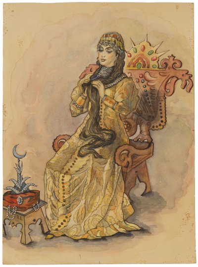 La princesse qui ne souriait jamais Nesmeyana, 1896 - Viktor Mikhaylovich Vasnetsov