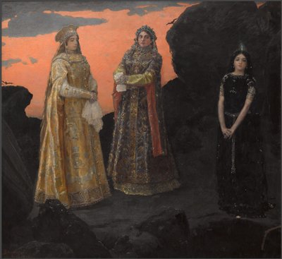 Trois reines du royaume souterrain, 1879 - Viktor Mikhaylovich Vasnetsov
