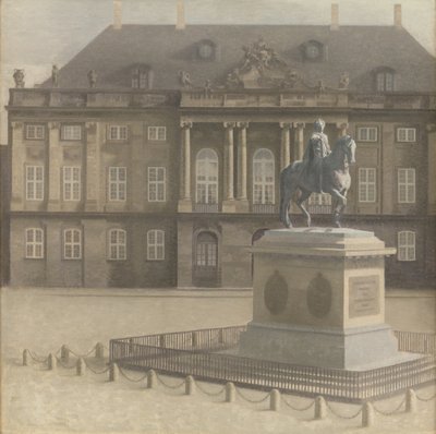 Place Amalienborg, Copenhague - Vilhelm Hammershøi