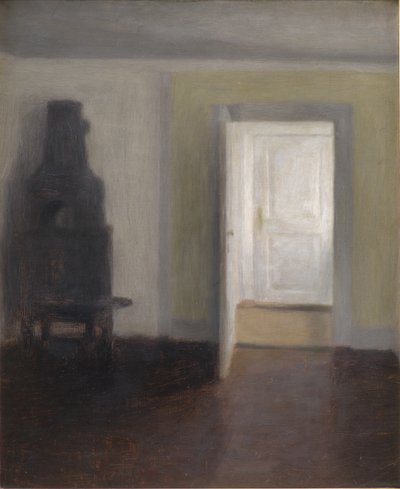 Intérieur. Un Vieux Poêle - Vilhelm Hammershøi