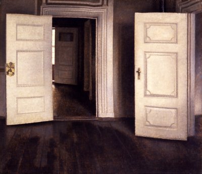 Portes ouvertes - Vilhelm Hammershøi