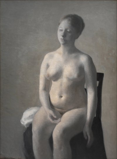 Femme nue assise - Vilhelm Hammershøi