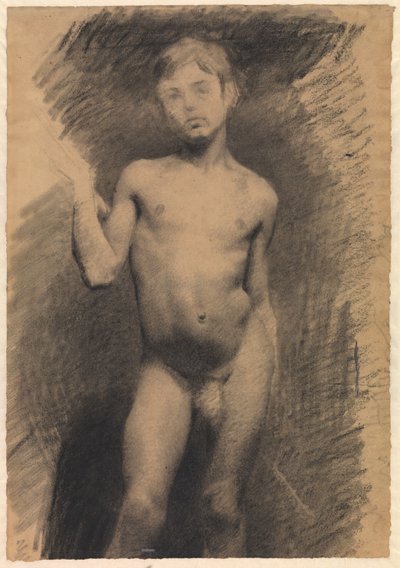 Garçon nu debout. Étude de modèle - Vilhelm Hammershøi