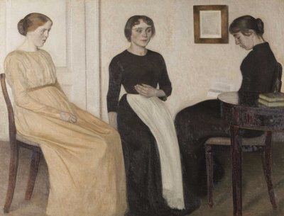 Trois jeunes femmes, 1888 - Vilhelm Hammershøi