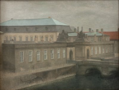 Vue du palais de Christiansborg. Fin de l