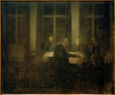 Soir dans la chambre - Vilhelm Hammershoi