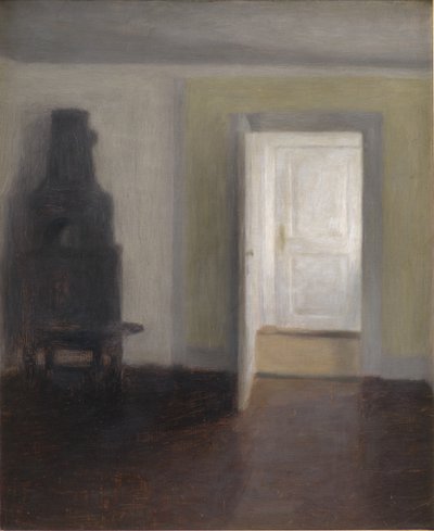 Intérieur. Un Vieux Poêle - Vilhelm Hammershøi