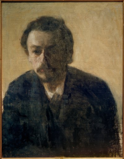 Autoportrait V. Hammershøi, 1891 - Vilhelm Hammershoi