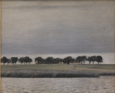 Étude pour Pluie de soleil, lac de Gentofte - Vilhelm Hammershoi